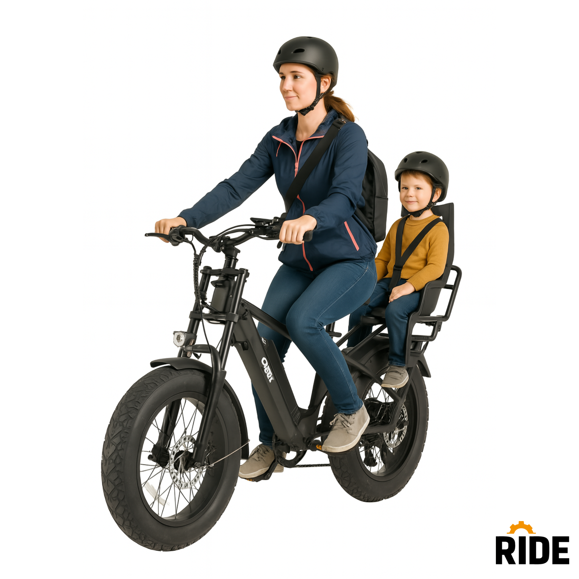 Family Cargo E-bike – 20x4.0 Fat Tires | Elektrische Bakfiets Look - Afbeelding 2