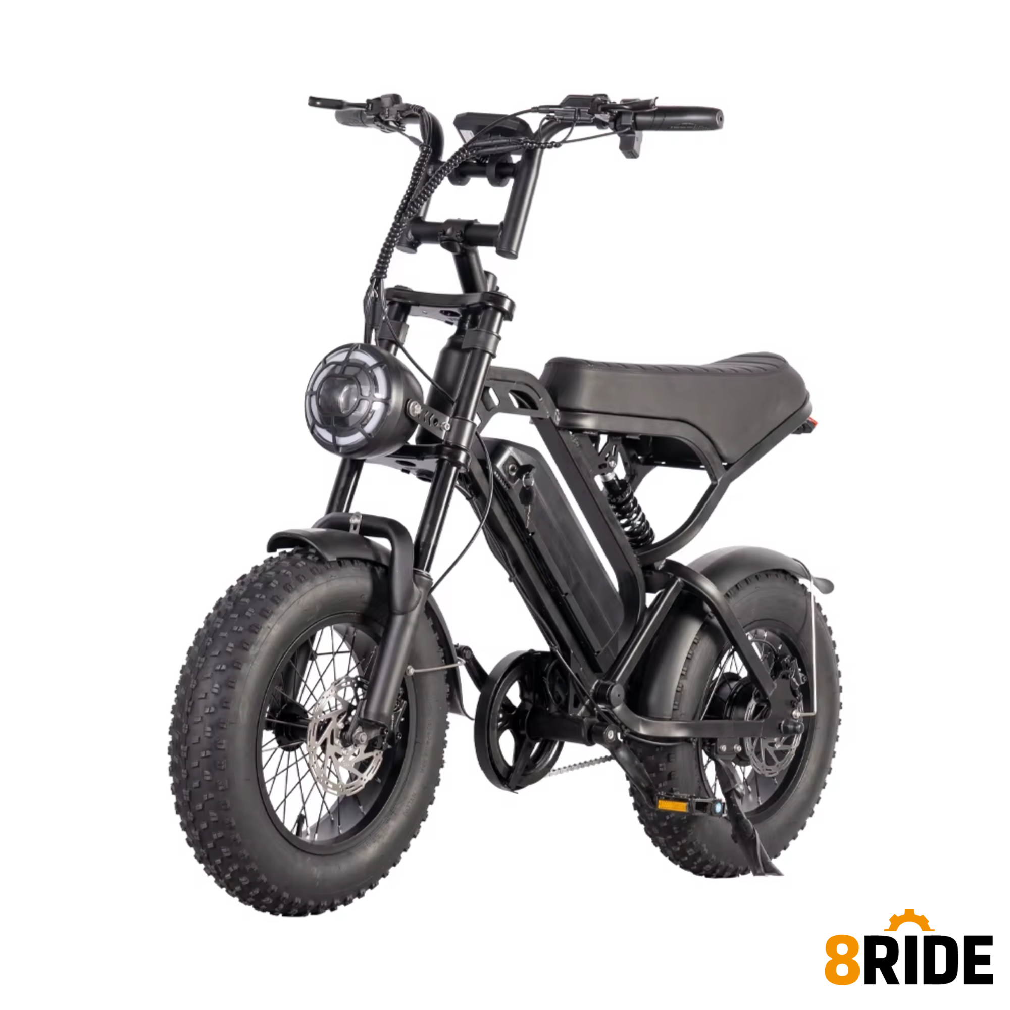 V20 Mini E-bike 16" – Compact, Snel & Praktisch zwart