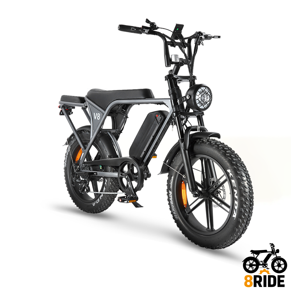 OUXI V8/V20 E-Fatbike – 20″ Fat Tires, 250 W, 60 km Bereik | Stads- & Offroad - Afbeelding 2